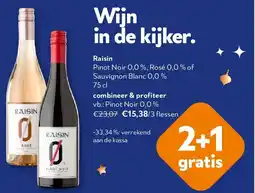 OKay Raisin Pinot Noir 0,0 %, Rosé 0,0 % of Sauvignon Blanc 0,0 % 75 cl aanbieding