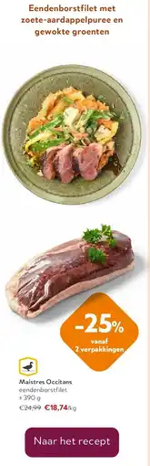 OKay Maistres Occitans eendenborstfilet ± 390 g aanbieding