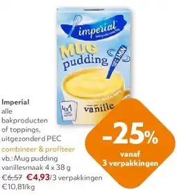 OKay Mug pudding vanillesmaak 4 x 38 g aanbieding