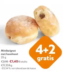 OKay Minibeignet met hazelnoot 25 g aanbieding
