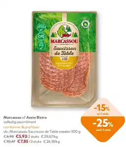 OKay Marcassou Saucisson de Table sneden 100 g aanbieding