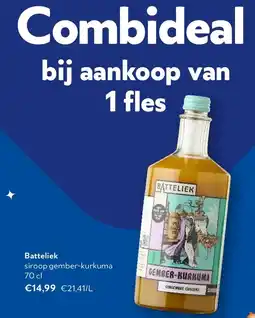 OKay Batteliek siroop gember-kurkuma 70 cl aanbieding