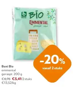 OKay Boni Bio emmental geraspt 200 g aanbieding
