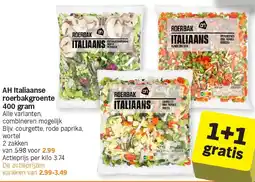 Albert Heijn AH Italiaanse roerbakgroente 400 gram aanbieding