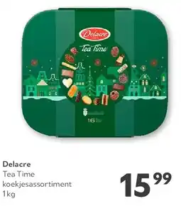 OKay Delacre Tea Time koekjesassortiment 1 kg aanbieding