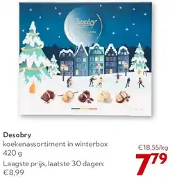 OKay Desobry koekenassortiment in winterbox 420 g aanbieding