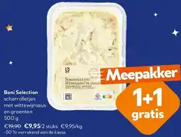 OKay Boni Selection scharrolletjes met wittewijnsaus en groenten 500 g aanbieding