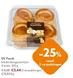 OKay DV Foods bladerdeegpasteitjes 4 stuks 145 g aanbieding