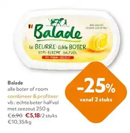 OKay echte boter halfvol met zeezout 250 g aanbieding