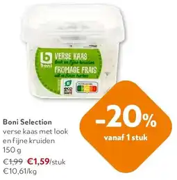 OKay Boni Selection verse kaas met look en fijne kruiden 150 g aanbieding