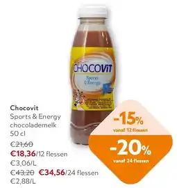 OKay Chocovit Sports & Energy chocolademelk 50 cl aanbieding
