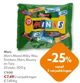 OKay Mars -15% Mini’s Mixed Milky Way aanbieding