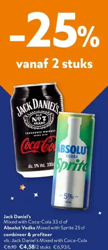 OKay Jack Daniel’s Mixed with Coca-Cola 33 cl aanbieding