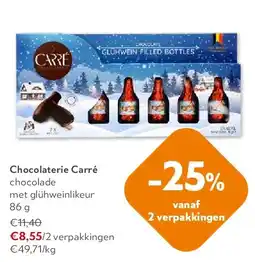 OKay Chocolaterie Carré chocolade met glühweinlikeur 86 g aanbieding