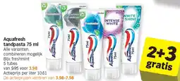 Albert Heijn Aquafresh tandpasta 75 ml aanbieding