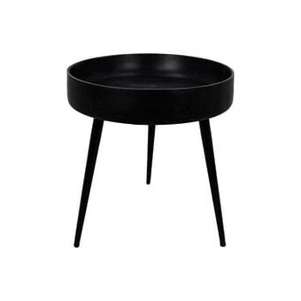 Leen Bakker HSM Collection bijzettafel Ventura - zwart - 42x40 cm - Leen Bakker aanbieding