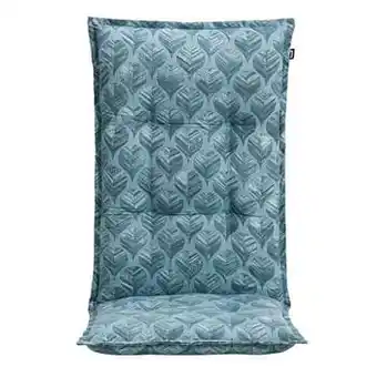 Leen Bakker Terrasstoelkussen Romy - aqua - 123x50x8 cm - Leen Bakker aanbieding