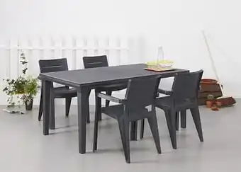 Dreamland Keter Allibert tuinset Futura/Ibiza grafiet/grijs aanbieding
