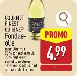 ALDI Gourmet finest cuisine fondue-olie aanbieding