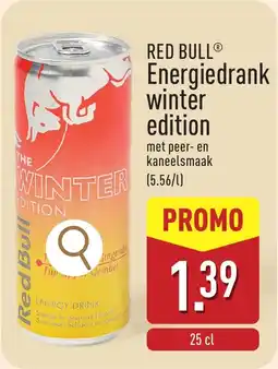 ALDI Red bull energiedrank winter edition aanbieding