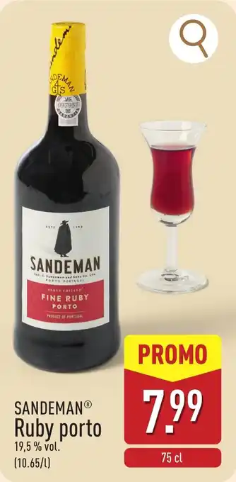 ALDI Sandeman ruby porto aanbieding