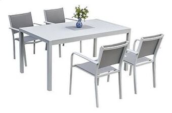 Ocean tuinset Cannes wit L 160 x B 90 cm