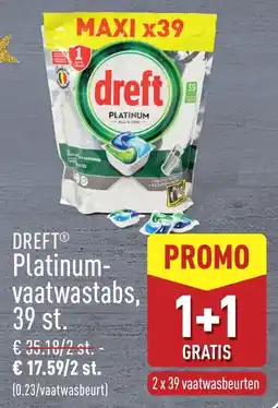 ALDI Dreft Platinumvaatwastabs aanbieding