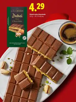 Lidl Dubai style chocolade aanbieding