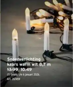 GAMMA Snoerverlichting kaars warm wit aanbieding