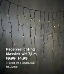 GAMMA Pegelverlichting klassiek wit aanbieding