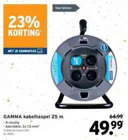 GAMMA Gamma kabelhaspel aanbieding