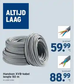 GAMMA Handson XVB-kabel aanbieding