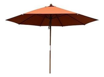 Dreamland FSC-luxehoutmastparasol Ø 3,5 m terracotta aanbieding
