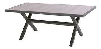 Dreamland Hartman tuintafel Canterbury grijs L 188 x B 96 cm aanbieding