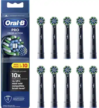 Coolblue Oral-B Pro Cross Action Noir (10 pièces) aanbieding