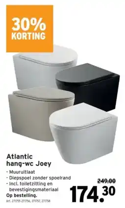 GAMMA Atlantic hang-wc Joey aanbieding