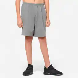 Decathlon Basic short voor kinderen katoen grijs aanbieding
