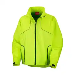Decathlon Unisex volwassen fietsjack (Neon Lime) aanbieding