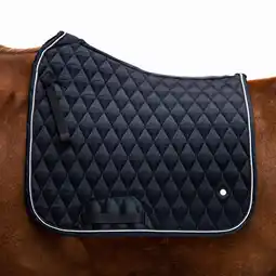 Decathlon Zadeldek voor ruitersport dressuur 900 marineblauw aanbieding