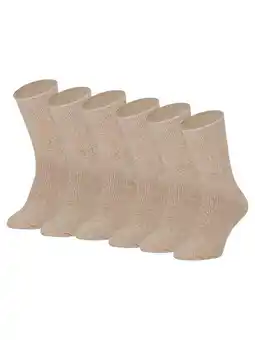 Decathlon Dames Thermo Sokken - 4 paar - Beige Mouliner aanbieding