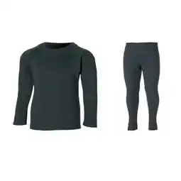 Decathlon Thermobroek/shirt kinderen - Set - Unisex - Antraciet - 2x aanbieding