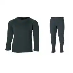 Decathlon Thermobroek/shirt kinderen - Set - Unisex - Antraciet - 2x aanbieding