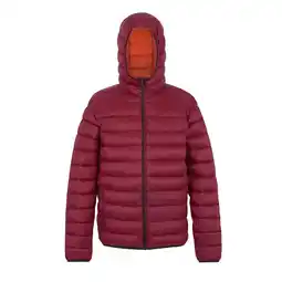 Decathlon Heren Marizion gewatteerde jas met capuchon (Donker kastanjebruin) aanbieding