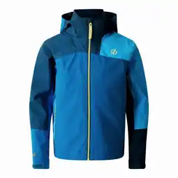 Decathlon Kinderen/Kinderen Explore II Waterdichte Jas (Maanlicht Denim/Blauw Saffier) aanbieding
