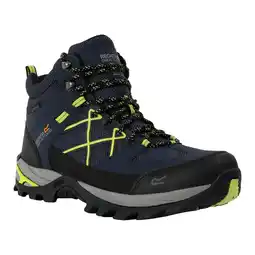 Decathlon Heren Samaris III wandelschoenen (Navy/Lime Punch) aanbieding