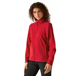 Decathlon Dames Micro Full Zip Fleecejack (Klassiek rood) aanbieding