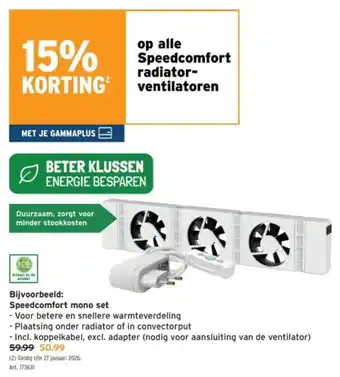 GAMMA Speedcomfort mono set aanbieding