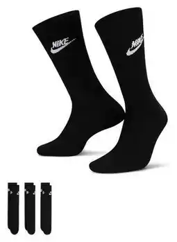Decathlon Unisex Nike Sportswear Everyday Essential Crew Zwarte Sokken (x3) aanbieding