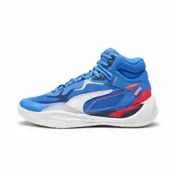 Decathlon Basketbalschoenen voor Volwassenen Basketbal Puma Playmaker Pro Mid Blauw aanbieding