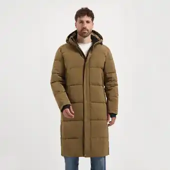 Decathlon Kalmar Heren - Puffer winterjas - Waterbestendig - Bruin aanbieding